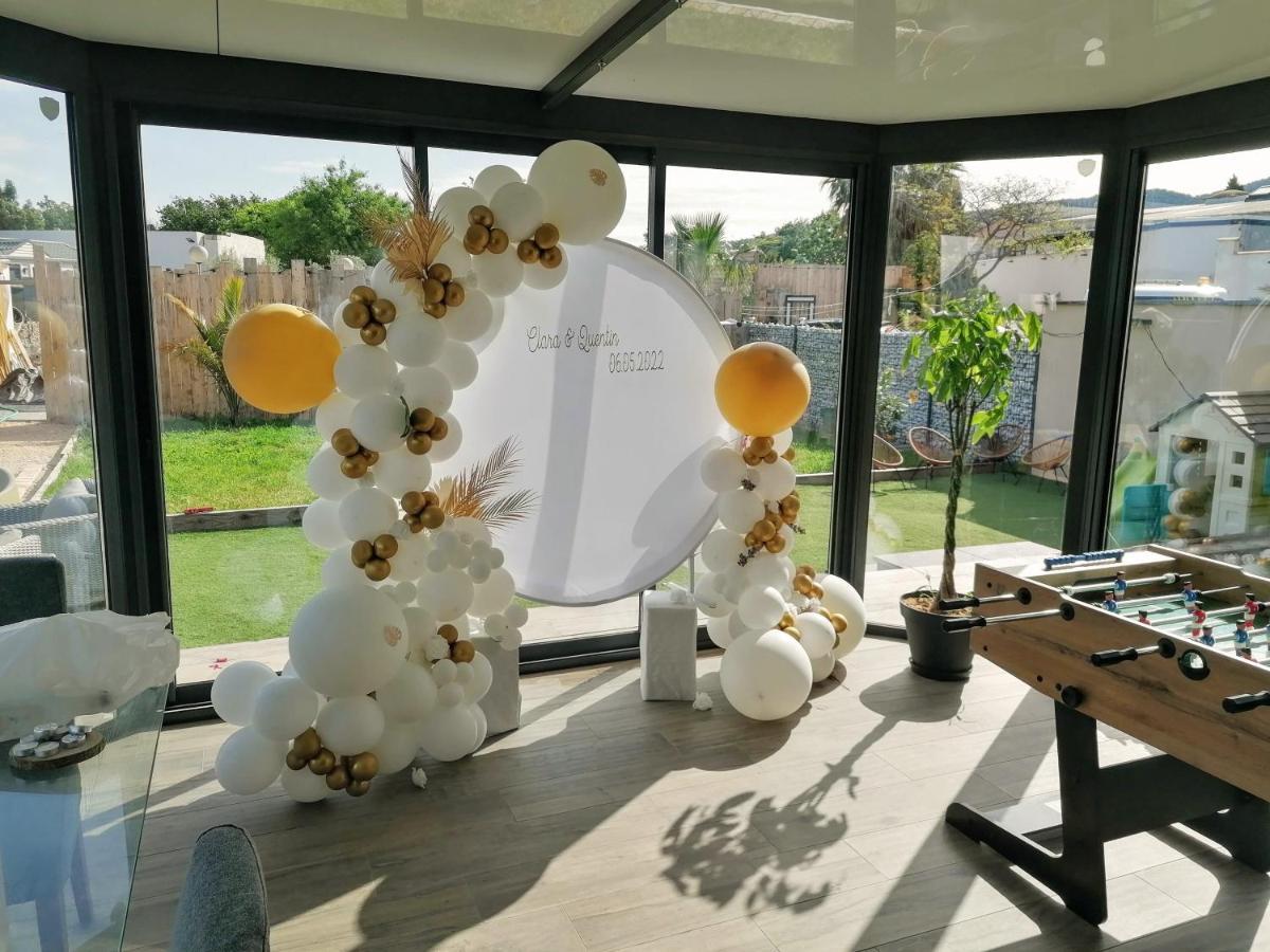 Villa Dali La Garde 260M2 Jacuzzi, Sauna, Piscine, Jardin 500M2, 5 Minutes De La Plage Zewnętrze zdjęcie